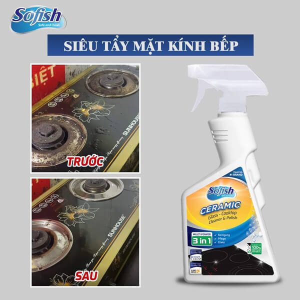 Chai xịt tẩy mặt kính Sofish Ceramic