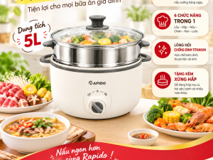 Nồi lẩu điện đa năng Rapido RFM50WSM-1 5 lít
